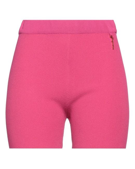 Jacquemus Pink Fuchsia Shorts & Bermuda Shorts Viscose, Polyester, Polyamide
