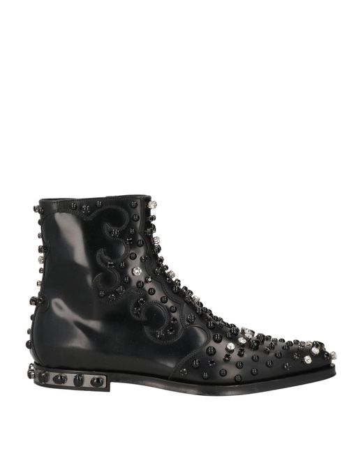 Dolce & Gabbana Black Ankle Boots for men