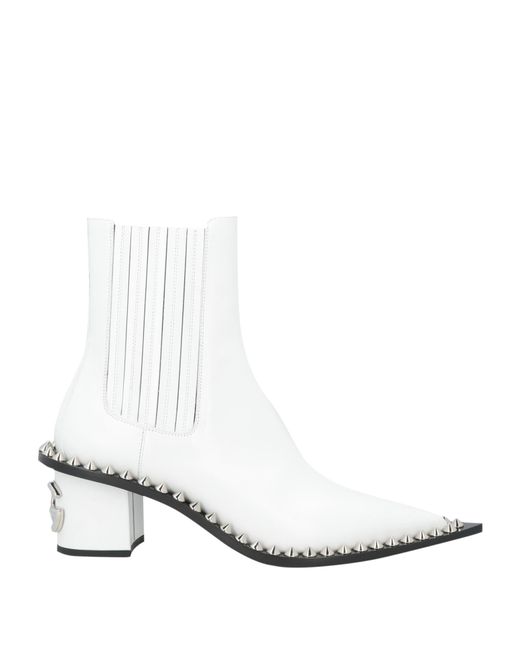 Dolce & Gabbana White Ankle Boots