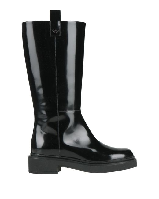 Emporio Armani Black Stiefel