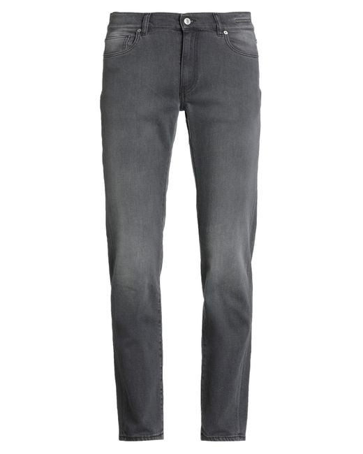 BARMAS Gray Jeans Cotton, Cashmere, Elastane for men