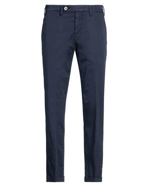 Michael Coal Blue Midnight Pants Cotton, Elastane for men