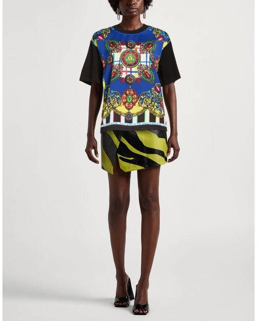 Versace Jeans Couture Blue T-Shirt Polyester, Cotton