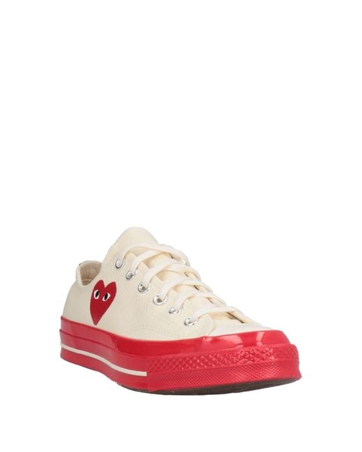 CONVERSE x COMME des GARÇONS PLAY Red Trainers for men