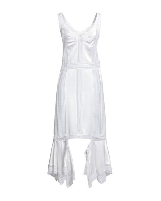 Burberry White Midi Dress