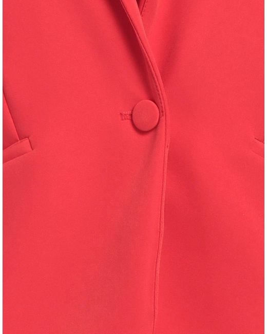 Trussardi Red Blazer Polyester, Elastane