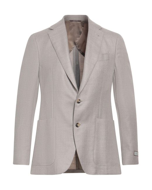 Blazer Canali pour homme en coloris Gray