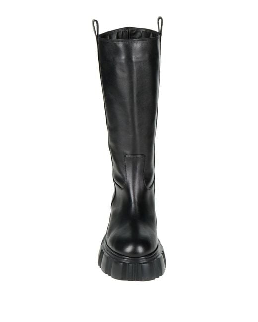 Semicouture Black Boot Leather