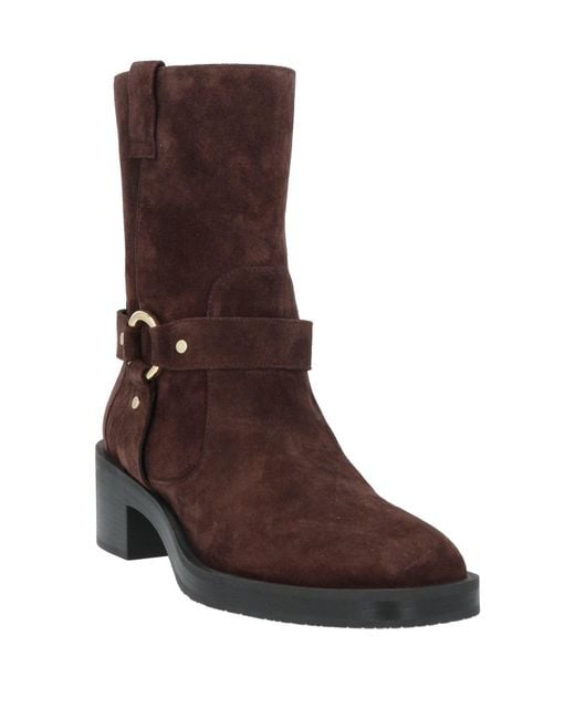 Stuart Weitzman Brown Ankle Boots Leather