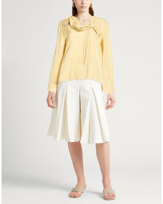 Jil Sander Yellow Pastel Top Viscose