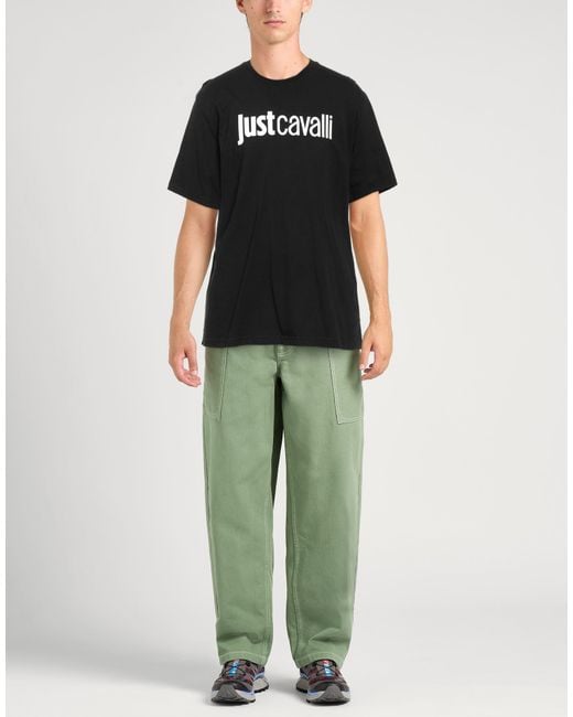 Just Cavalli Black T-Shirt Cotton for men