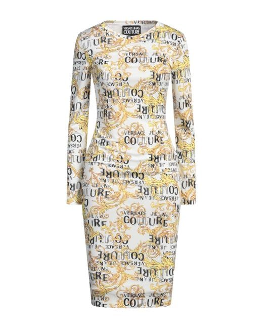 Versace Jeans Couture Metallic Midi Dress
