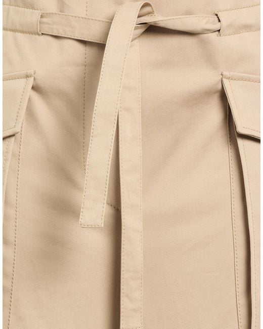 Alberta Ferretti Natural Pants Cotton, Elastane
