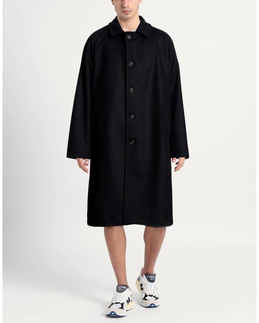 L.b.m. 1911 Black Coat Wool, Cashmere for men