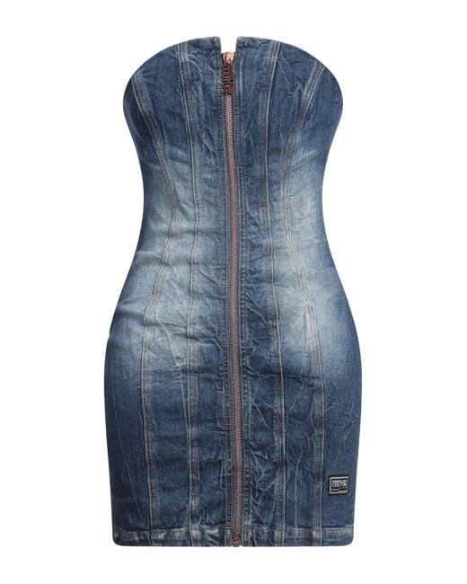 Versace Jeans Couture Blue Mini Dress