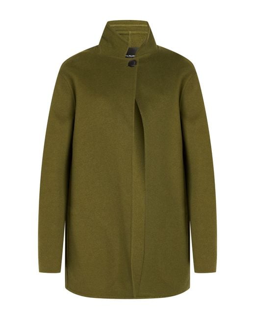 Fabiana Filippi Green Military Coat Virgin Wool, Cashmere