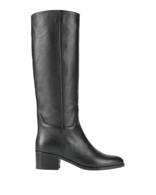 Doucal's Black Boot Leather