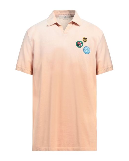 Golden Goose Deluxe Brand Pink Polo Shirt for men