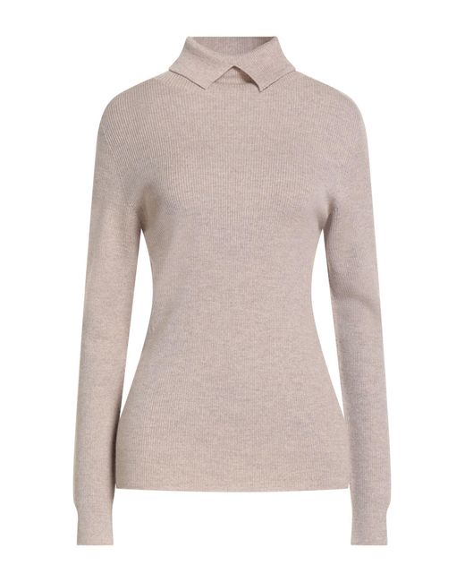 D.exterior Gray Turtleneck Merino Wool