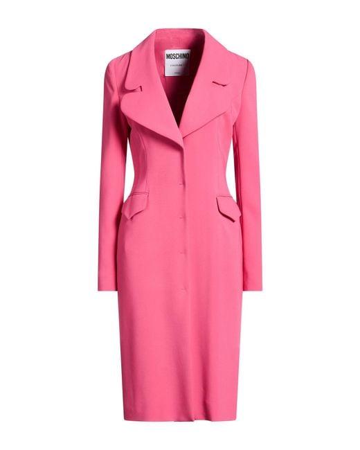 Moschino Pink Overcoats & Trench Coats