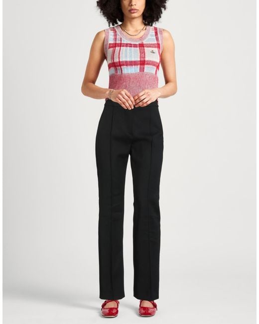 Sportmax Black Pants Polyamide, Cotton, Elastane