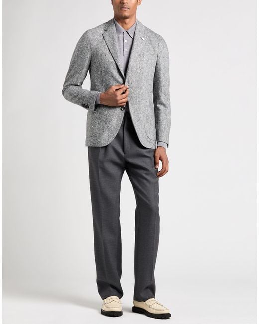 Lardini Gray Blazer Wool for men