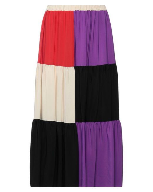 Jucca Purple Midi Skirt