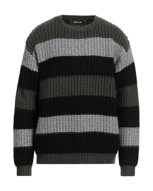 Pullover di Replay in Black da Uomo