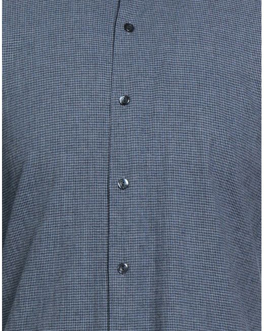 Tintoria Mattei 954 Blue Shirt Cotton for men
