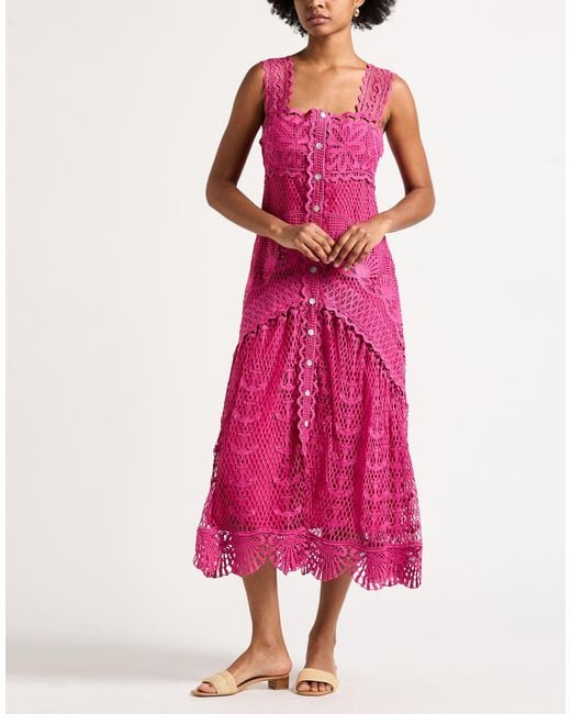 Farm Rio Pink Midi Dresses
