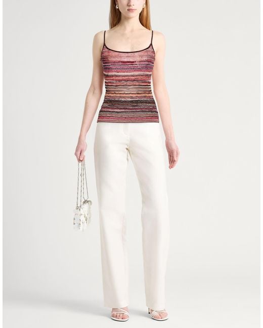 Missoni Red Top Viscose, Metallic Fiber, Polyamide, Elastane