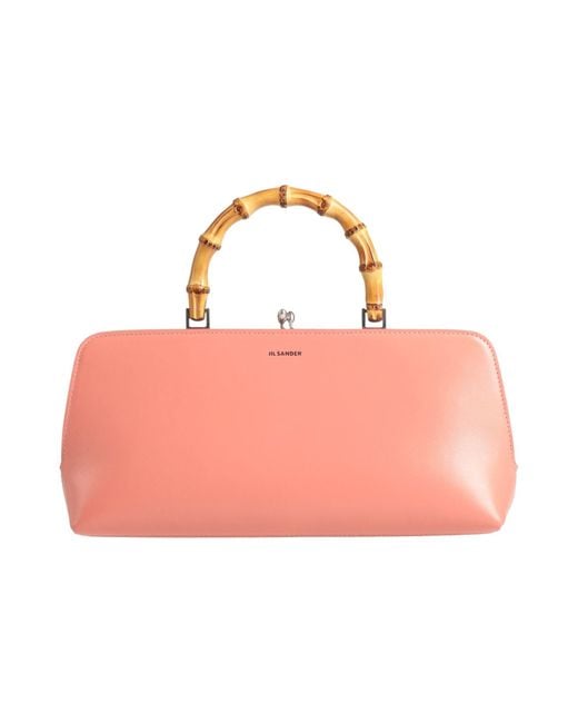 Jil Sander Pink Handbag Leather