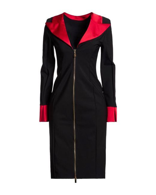 Babylon Red Midi Dress Polyamide, Elastane