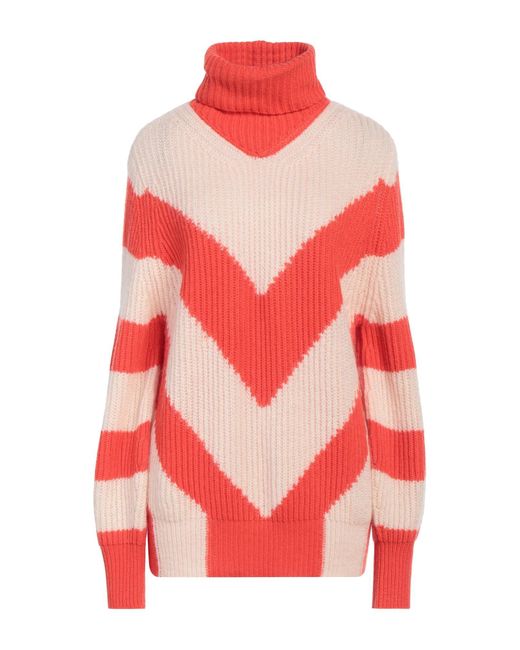 19.70 Nineteen Seventy Red Rollkragenpullover