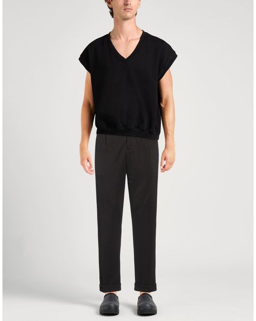 Daniele Alessandrini Black Pants Polyester, Viscose, Elastane for men