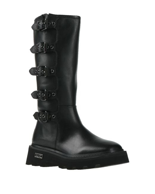Cult Black Boot Leather