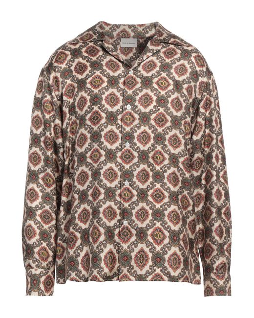 Drole de Monsieur Brown Shirt Silk for men