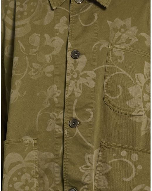 YMC Green Military Jacket Cotton, Elastane for men