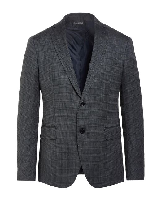 Exte Blue Blazer Wool, Cotton, Linen for men