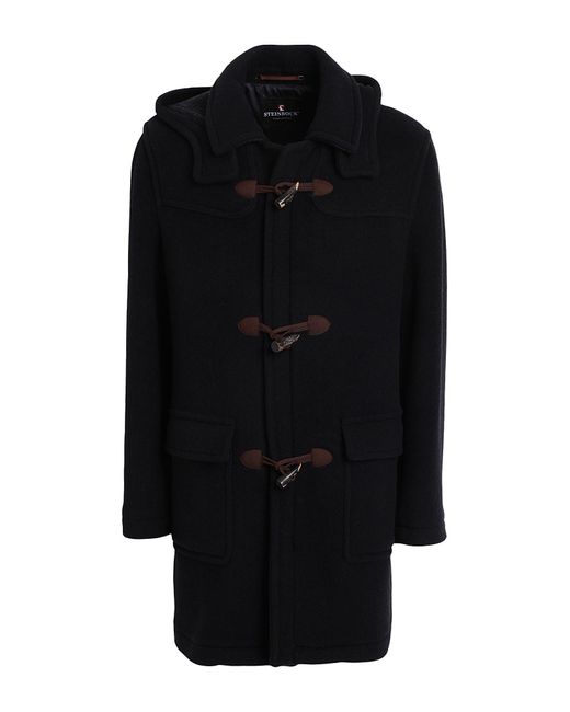 Steinbock Black Midnight Coat Wool, Polyamide for men