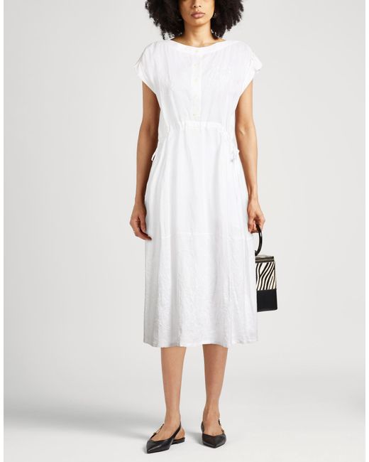 High White Midi Dress