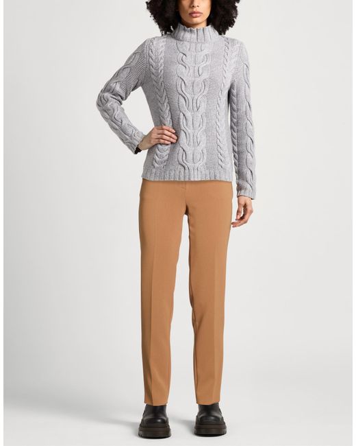 Max Mara Natural Camel Pants Triacetate, Polyester