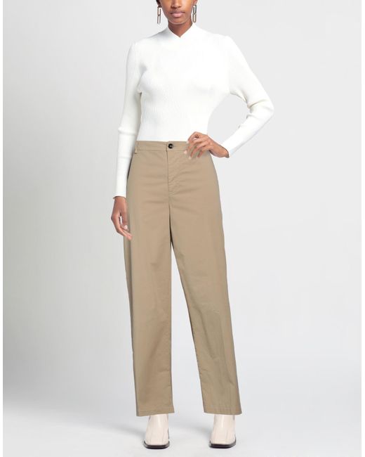 TRUE AVENUE Natural Pants Cotton, Elastane