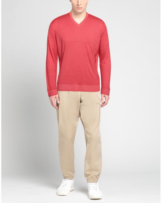 Kiton Red Sweater for men