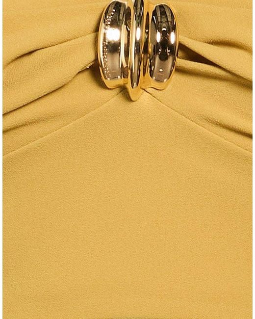 Elisabetta Franchi Yellow Top Polyester, Elastane