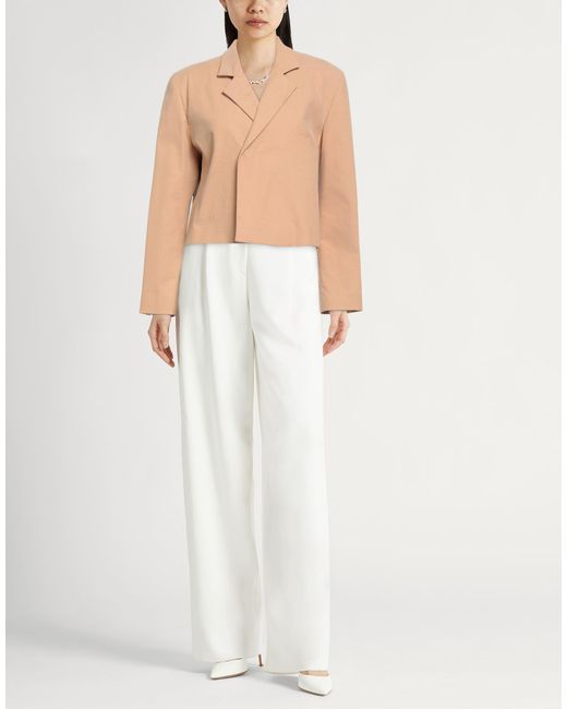 Alysi Pink Camel Blazer Cotton, Elastane
