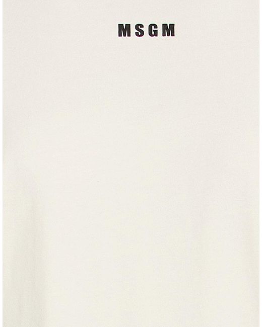 MSGM White Maxi Dress