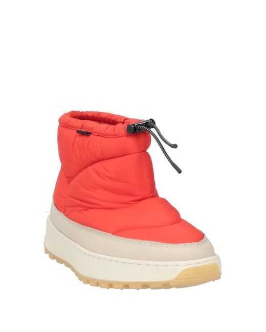 Date Red Ankle Boots
