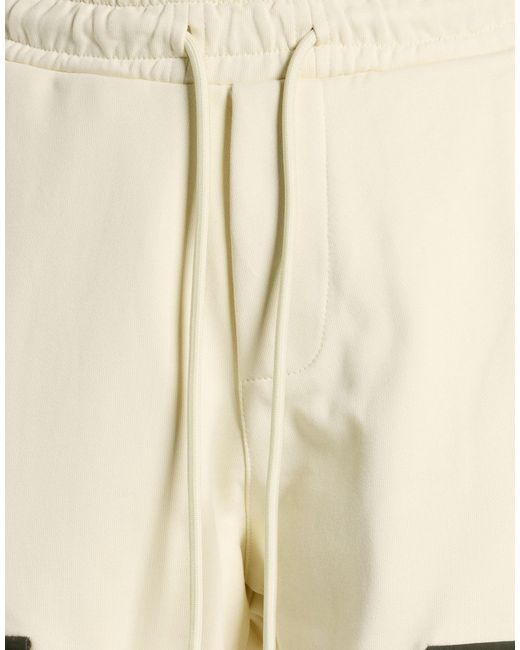 Yes London Natural Ivory Pants Wool, Polyester, Elastane for men