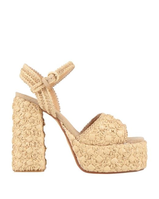 Castaner Metallic Sandals